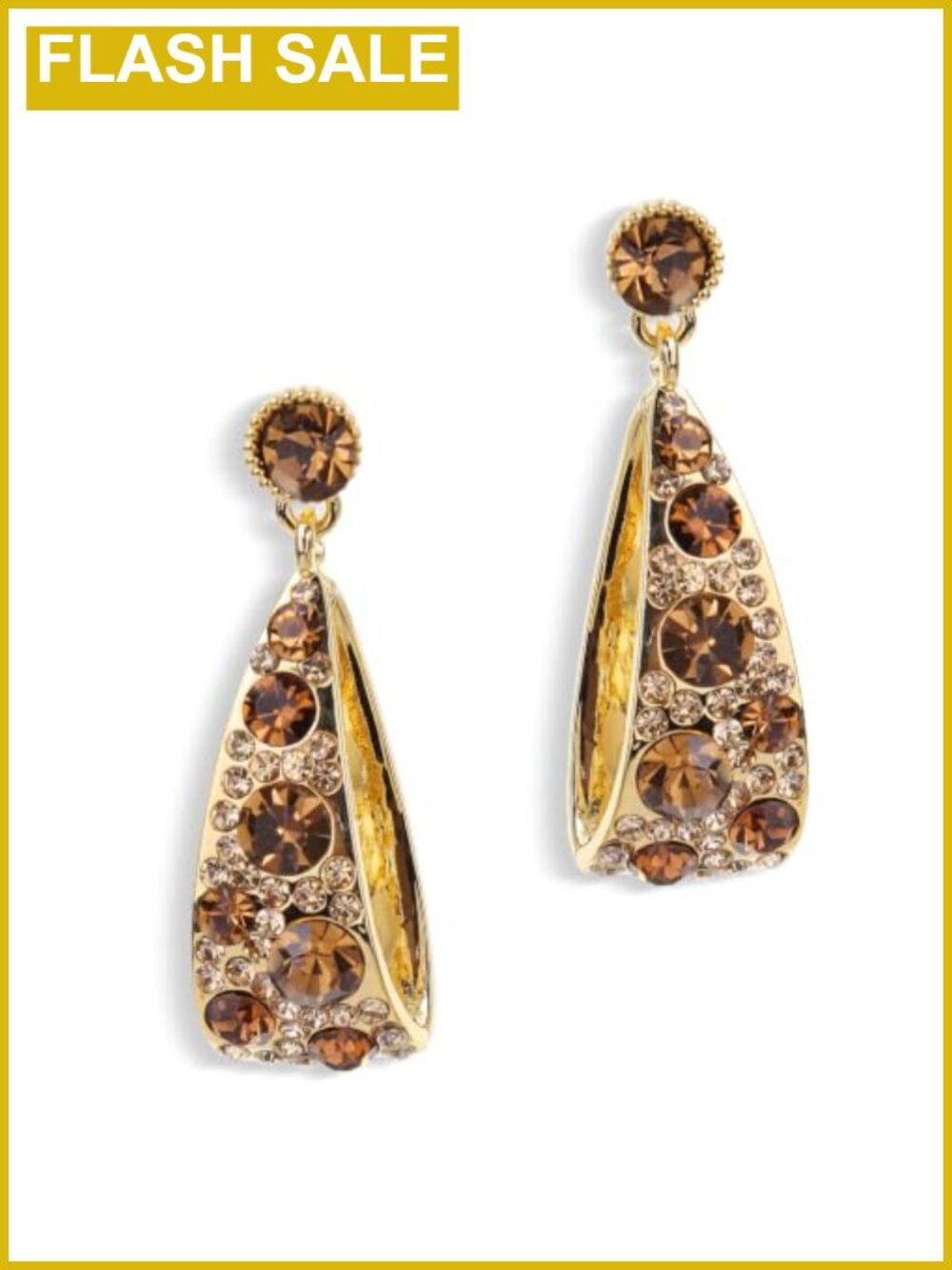 Gold Teardrop Dangle Drop Earrings Hypoallergenic Vintage Statement Gift
